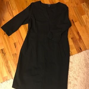 Land’s End black dress with pockets